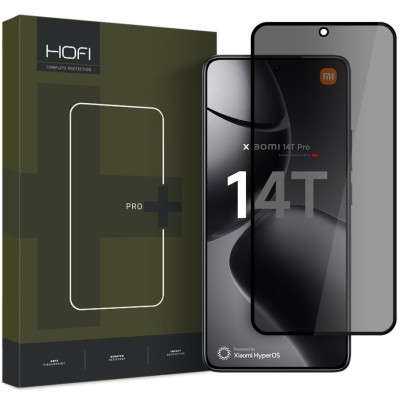 Tempered Glass Xiaomi 14T / 14T Pro Hofi Anti Spy Pro+ Privacy Full Face Αντιχαρακτικό Γυαλί Προστασίας Απορρήτου Οθόνης - Black (5906302380060)