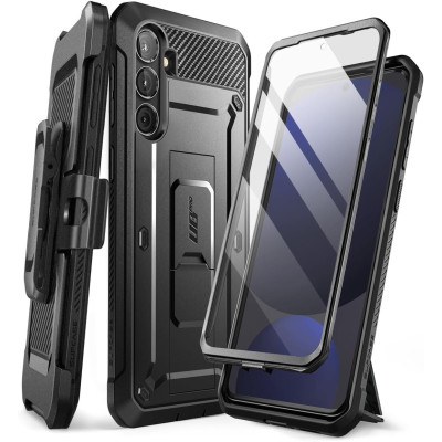 Θήκη Samsung Galaxy S24 FE Supcase Unicorn Beetle Pro Ανθεκτική Full Body 360° με KickStand - Black (843439151581)