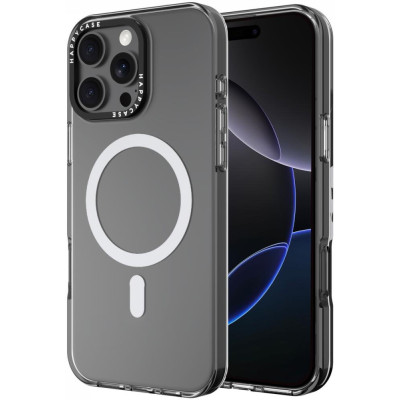 Θήκη iPhone 16 Pro Max HappyCase Joy Διάφανη Σκληρή με MagSafe - Crystal Clear (8719246463044)