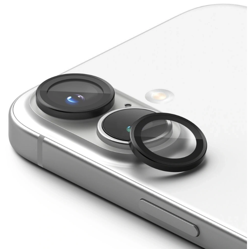 Tempered Glass iPhone 16 / 16 Plus Spacecase QuickFit Camera Glass Αντιχαρακτικό Γυαλί Προστασίας για Φακό Κάμερας 2 Τεμάχια - Black (5905719112684)