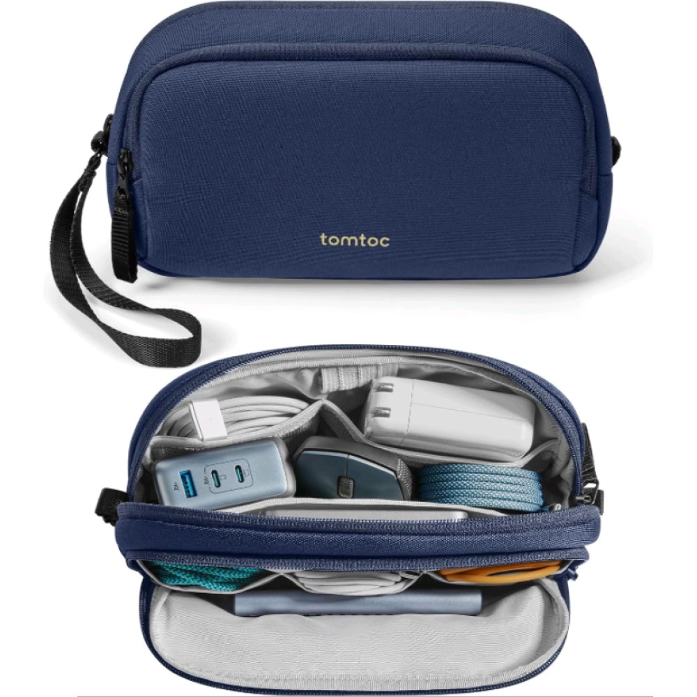 Θήκη Universal Tomtoc Light-T12 Accessory Pouch για Αξεσουάρ / PowerBank / Smartphone 1.8L Medium - Blue (T12M1B2)