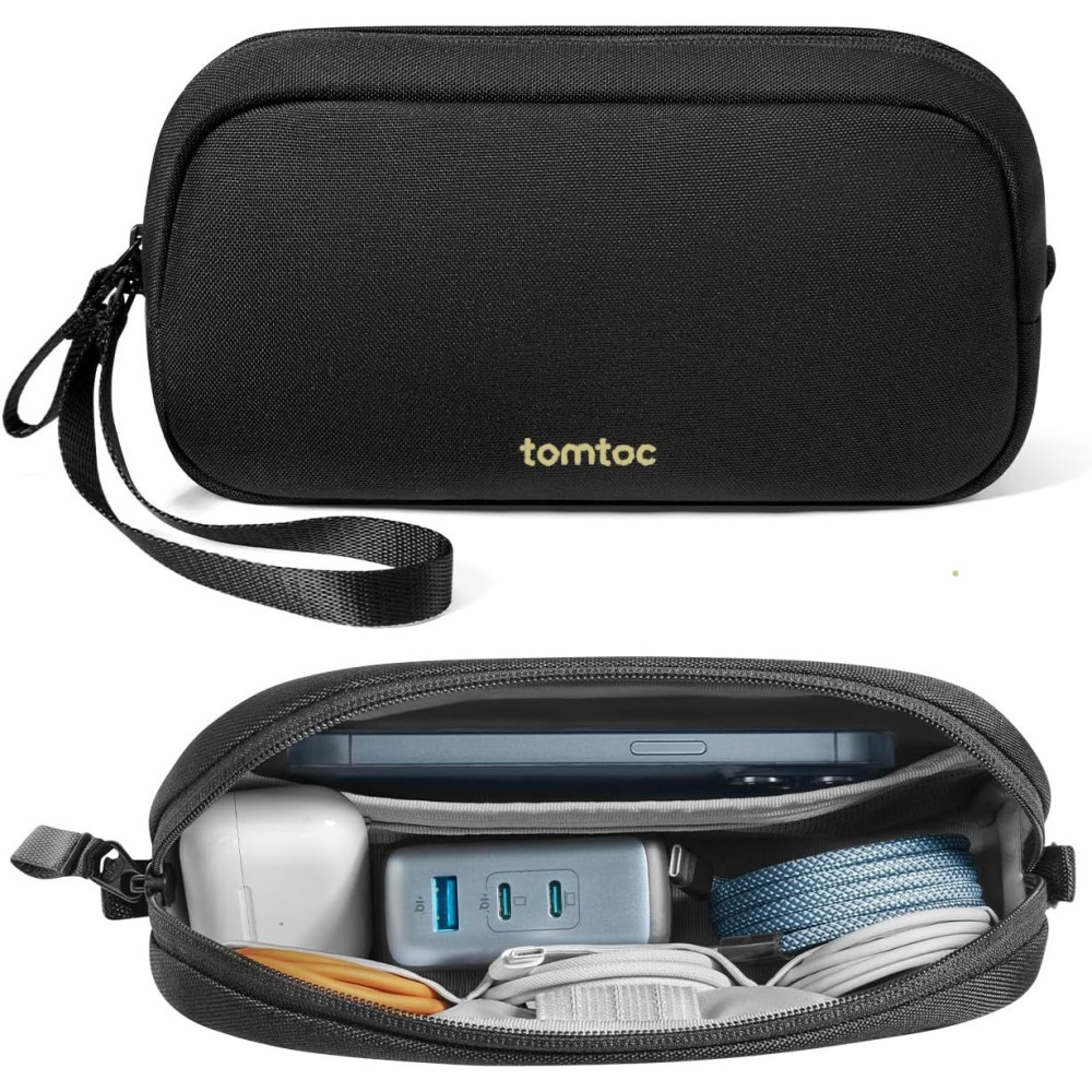 Θήκη Universal Tomtoc Light-T12 Accessory Pouch για Αξεσουάρ / PowerBank / Smartphone 1L Small - Black (T12S1D1)