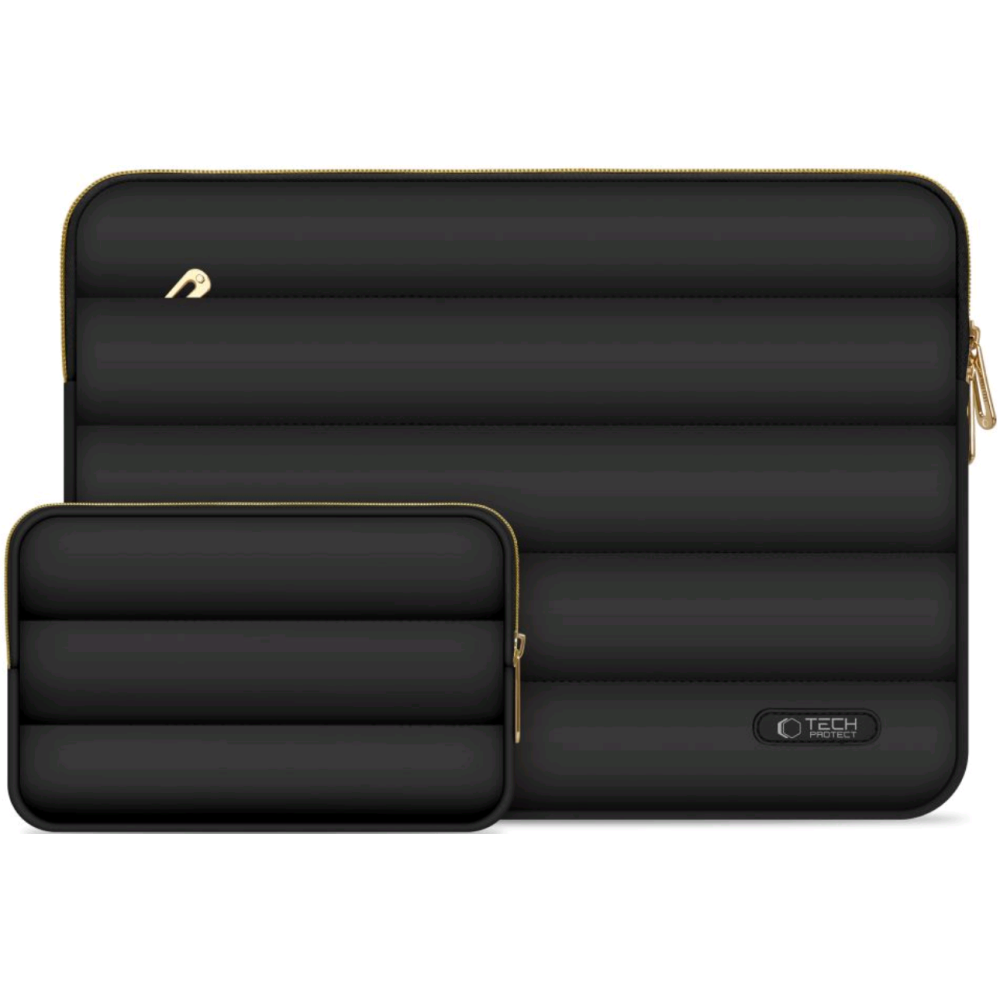 Θήκη Laptop Tech-Protect Puffy για Laptop έως 14'' & Mini Θήκη για Αξεσουάρ - Black (5906302375271)