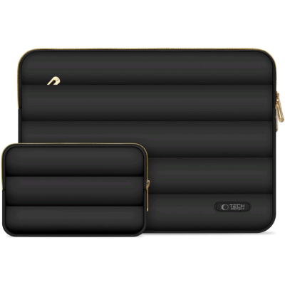 Θήκη Laptop Tech-Protect Puffy για Laptop έως 14'' & Mini Θήκη για Αξεσουάρ - Black (5906302375271)