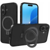 Θήκη iPhone 16 Spacecase Ring Pro Mag Σκληρή με MagSafe & KickStand - Black (5905719112189)