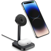 Ασύρματος Φορτιστής Spigen PF2100 ArcField Dual MagFit Charger Μαγνητική Βάση MagSafe για iPhone / AirPods 7.5W - Black (ACH05439)