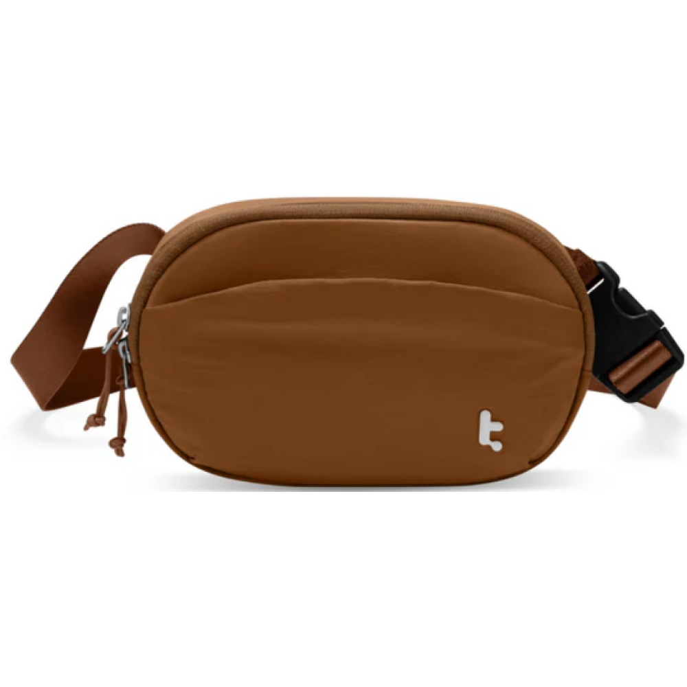 Τσαντάκι Unisex Tomtoc SlingBean-T32 Belt Bag Μέσης / Χιαστί / Fanny Pack Αντικλεπτικό με RFID 1.5L - Caramel (T32S1Y1)
