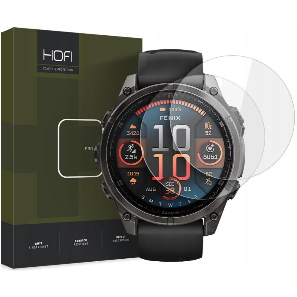 Tempered Glass Garmin Fenix 8 51mm Hofi Premium Pro+ Αντιχαρακτικό Γυαλί Προστασίας Οθόνης 2 Τεμάχια - Clear (5906302372928)