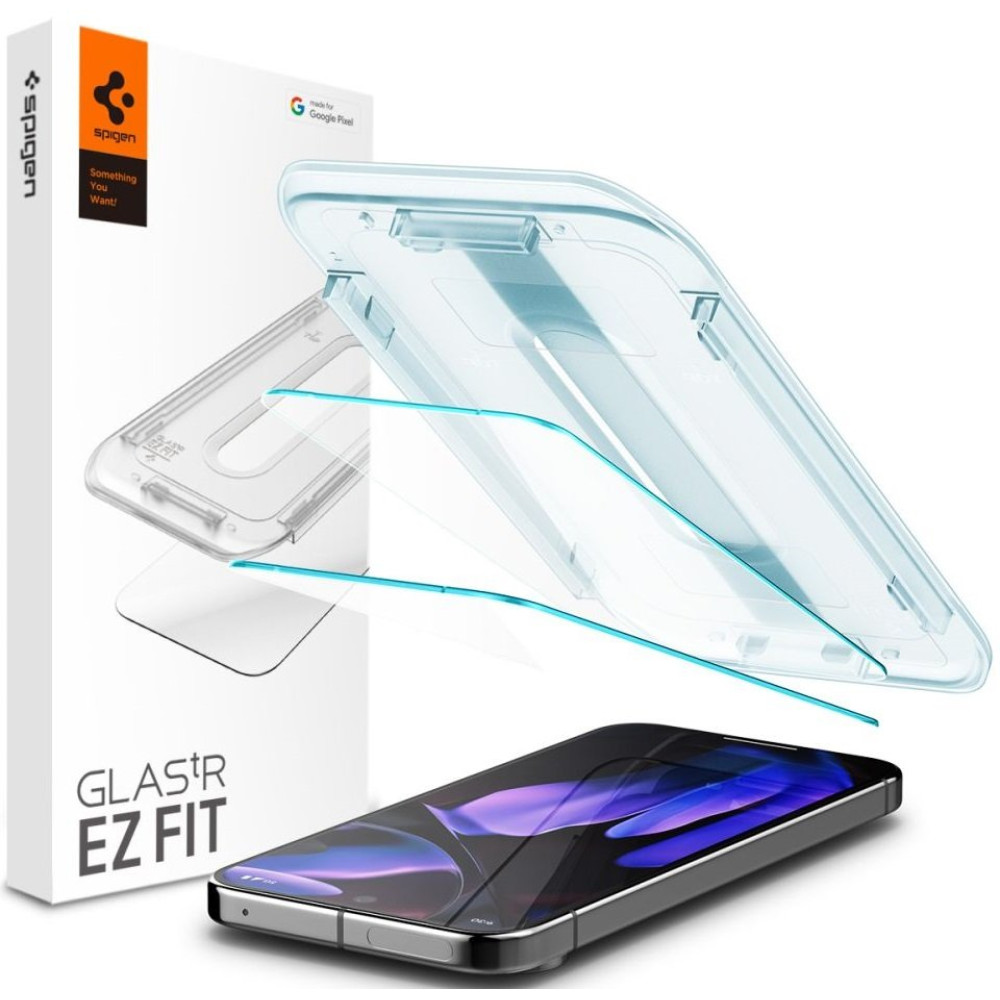 Tempered Glass Google Pixel 10 / 10 Pro / 9 / 9 Pro Spigen GLAS.tR EZ Fit Αντιχαρακτικό Γυαλί Προστασίας Οθόνης 2 Τεμάχια - Clear (AGL08442)