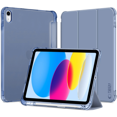 Θήκη iPad (A16) 11th Gen. 2025 11" / 10th Gen. 2022 10.9" Tech-Protect SC Pen Hybrid Flip με Υποδοχή για Apple Pencil - Crystal Blue (5906302372126)