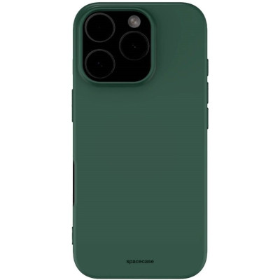 Θήκη iPhone 16 Pro Spacecase Silicone Case Σιλικόνης - Dark Green (5905719111571)