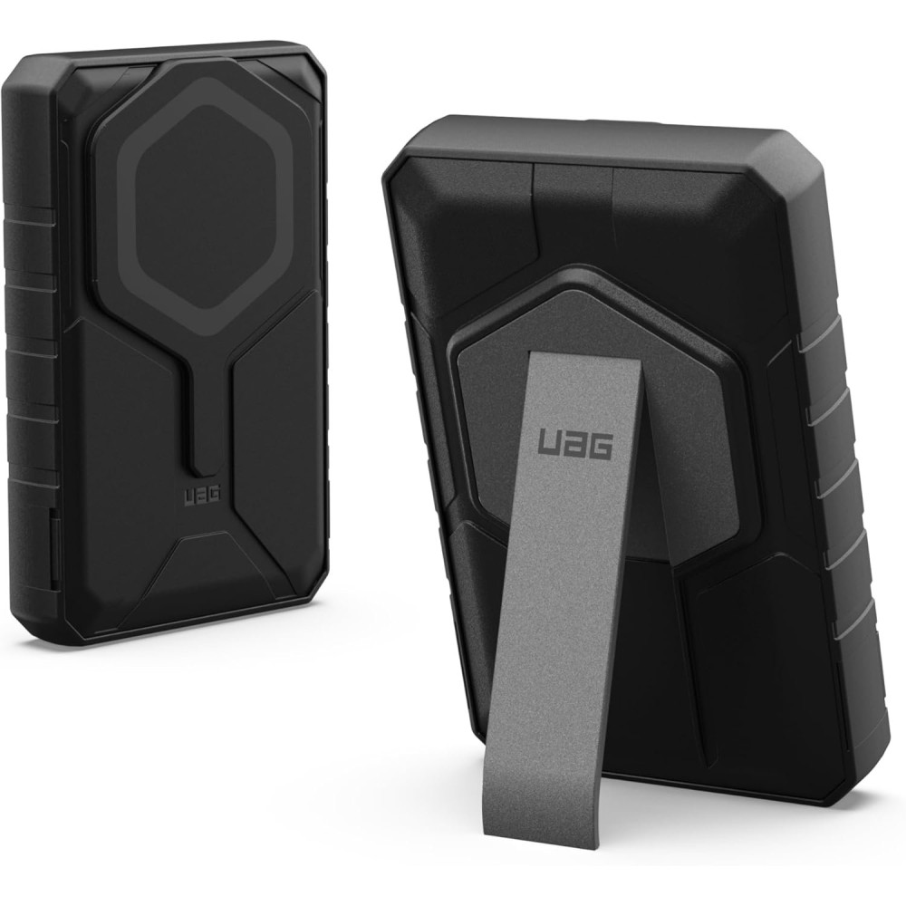 PowerBank UAG Rugged Αδιάβροχο Ανθεκτικό με Ασύρματη Φόρτιση MagSafe 10W & Kickstand με 1 x USB-A / 1 x Type-C 20W 10.000mAh IPX6 - Black / Grey (9B4411114030)