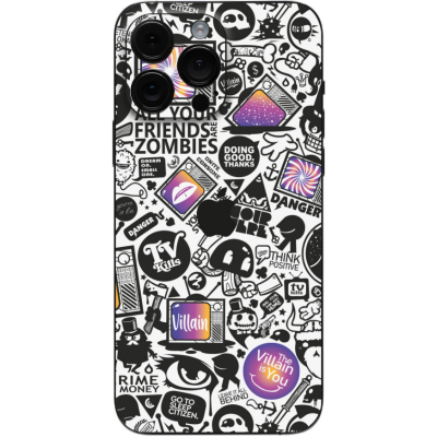 Αυτοκόλλητο Skin Προστασίας Πλάτης iPhone Gams Premium Vinyl Skin Back Plate - 3D TV Sticker (GAMS-VNL-SKIN-3DTS-001)