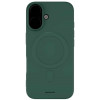 Θήκη iPhone 16 Spacecase Silicone Magnetic Case Σιλικόνης με MagSafe - Dark Green (5905719111656)