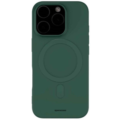 Θήκη iPhone 16 Pro Spacecase Silicone Magnetic Case Σιλικόνης με MagSafe - Dark Green (5905719111670)