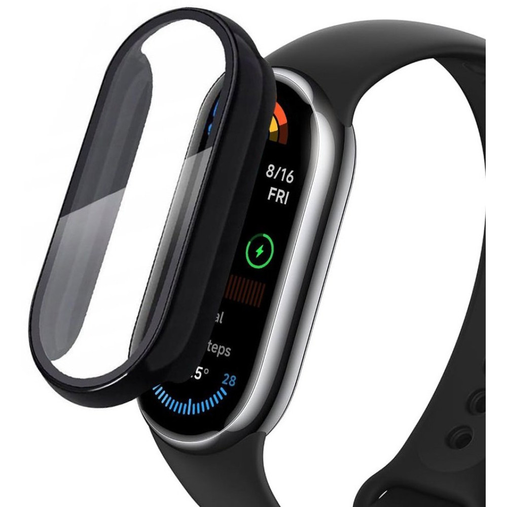 Θήκη Xiaomi Smart Band 9 / 9 NFC Tech-Protect Defence360 με Tempered Glass - Black (5906302375684)