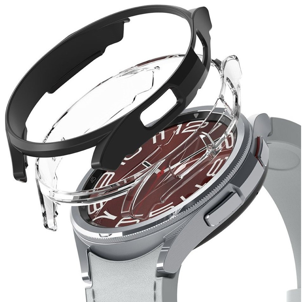 Θήκη Samsung Galaxy Watch 6 Classic 43mm Ringke Slim Case Σκληρή 2 Τεμάχια - Clear / Matte Black (8809919306294)