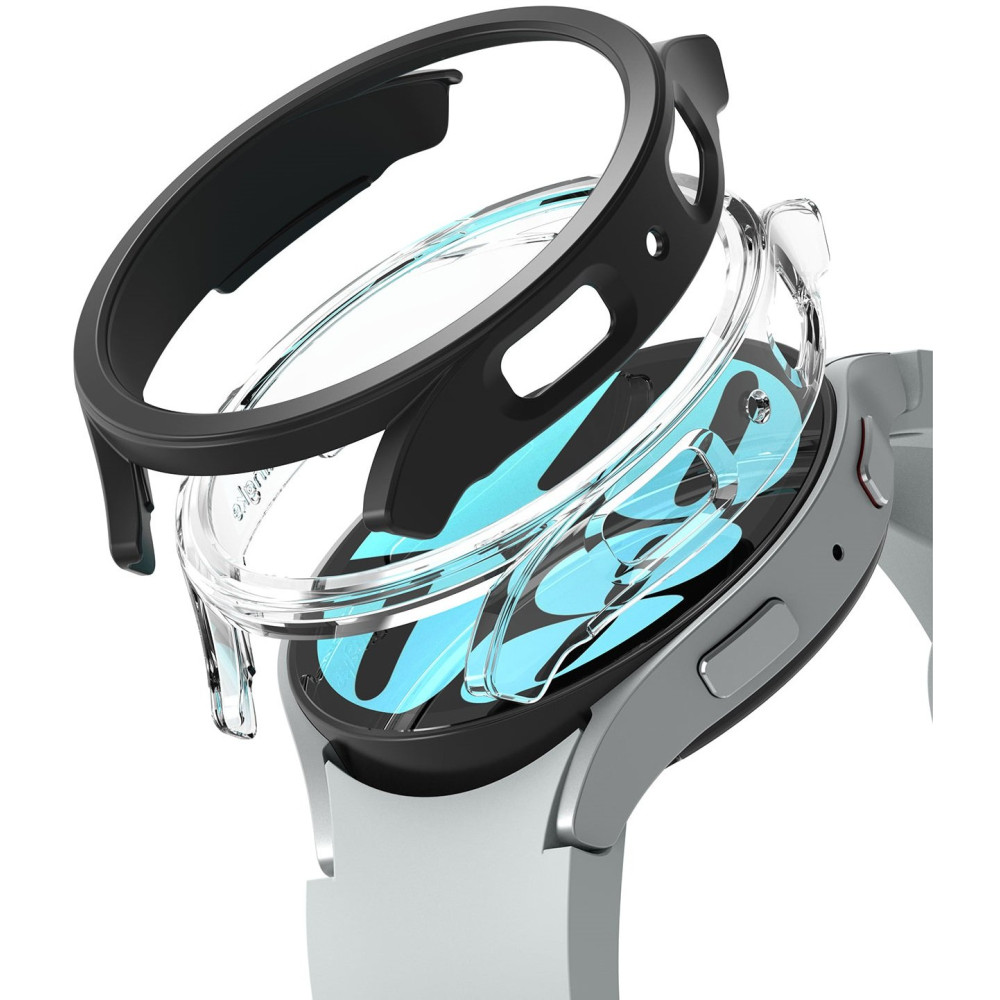 Θήκη Samsung Galaxy Watch 6 40mm Ringke Slim Case Σκληρή 2 Τεμάχια - Clear / Matte Black (8809919306355)