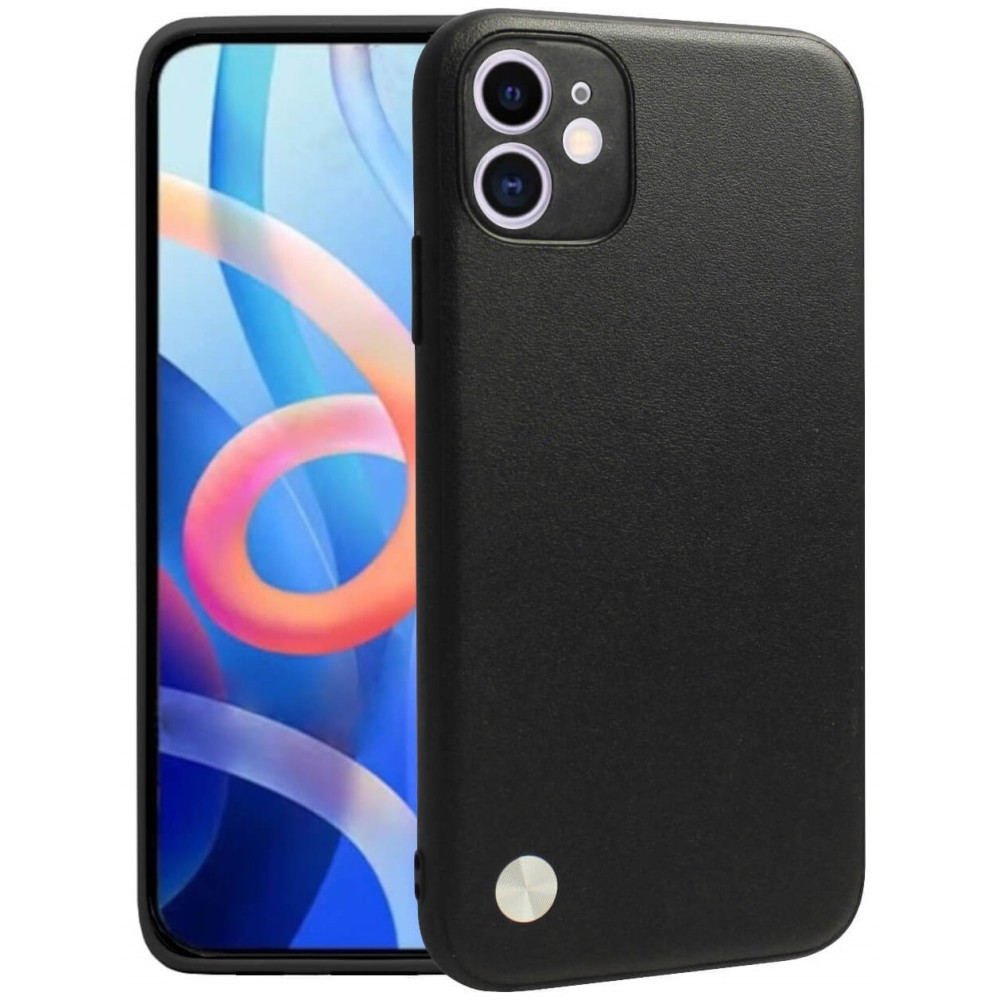 Θήκη iPhone 12 Bodycell Vegan Cover Σκληρή - Black (5206015075490)