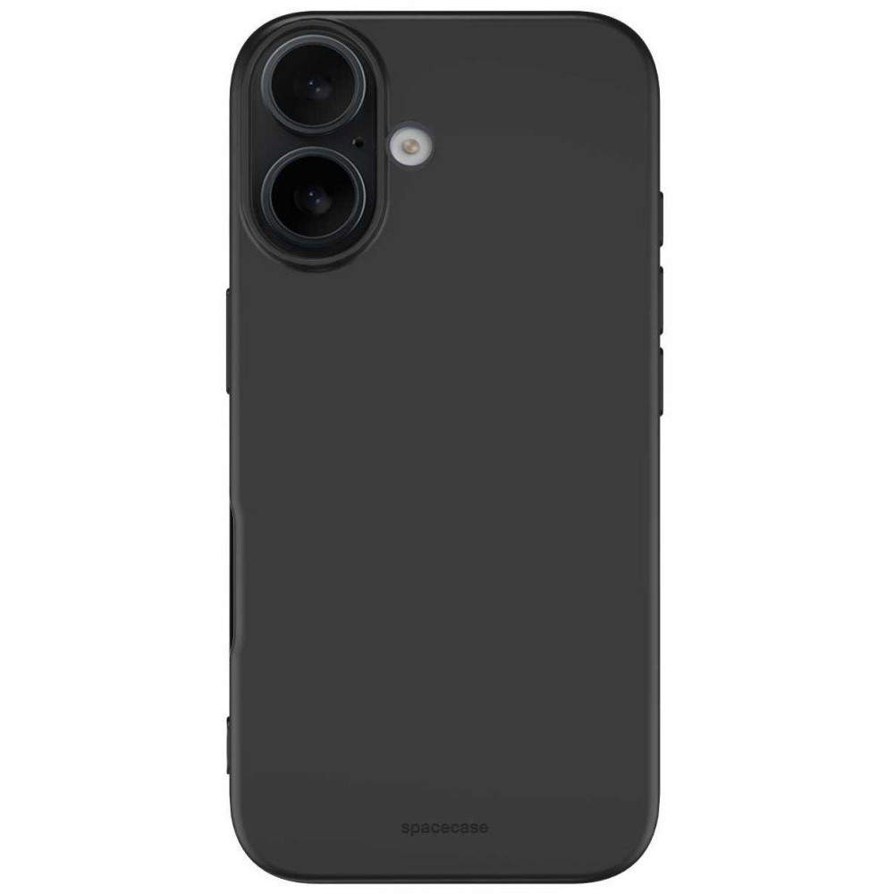 Θήκη iPhone 16 Plus Spacecase Silicone Case Σιλικόνης - Black (5905719111526)