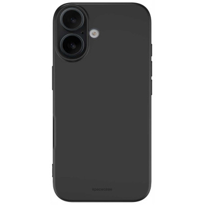 Θήκη iPhone 16 Plus Spacecase Silicone Case Σιλικόνης - Black (5905719111526)