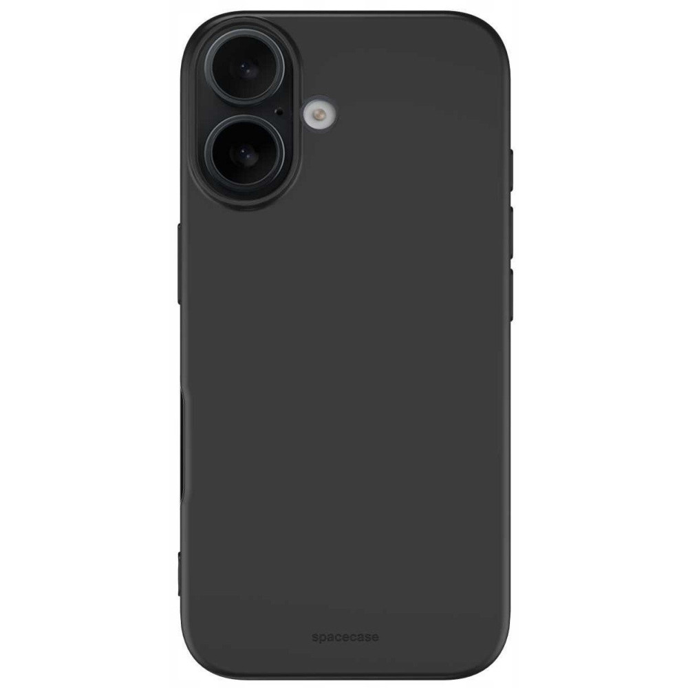Θήκη iPhone 16 Spacecase Silicone Case Σιλικόνης - Black (5905719111489)