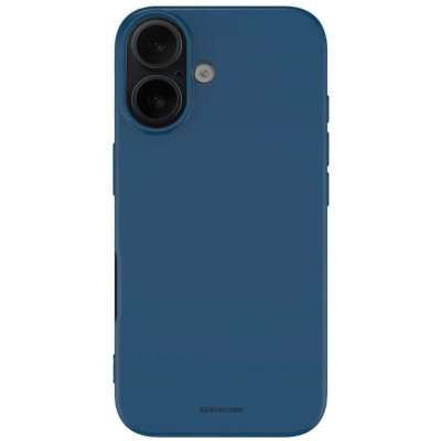 Θήκη iPhone 16 Spacecase Silicone Case Σιλικόνης - Blue (5905719111496)