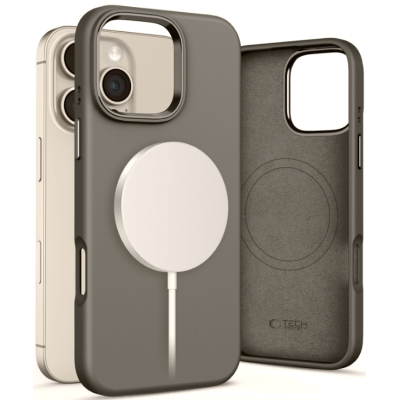 Θήκη iPhone 16 Pro Tech-Protect Silicone Pure MagSafe Σιλικόνης με MagSafe - Clay (5906302372607)