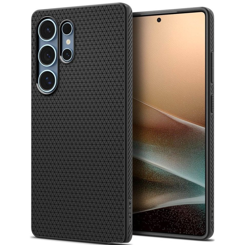 Θήκη Samsung Galaxy S25 Ultra Spigen Liquid Air Σιλικόνης - Matte Black (ACS08953)