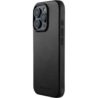 Θήκη iPhone 16 Pro MUJJO Full Leather Case Δερμάτινη με MagSafe - Black (MUJJO-CL-051-BK)