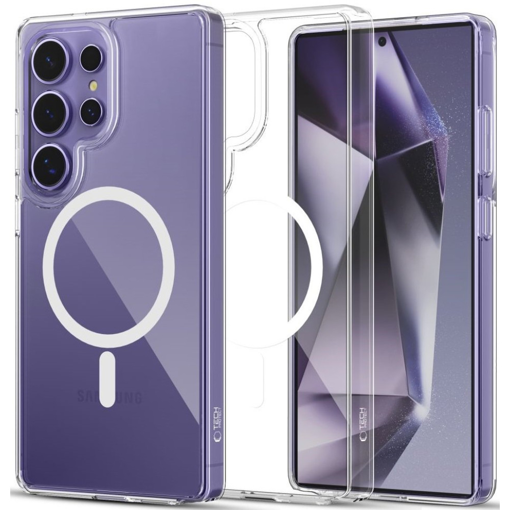 Θήκη Samsung Galaxy S25 Ultra Tech-Protect FlexAir Hybrid Σκληρή Διάφανη με MagSafe - Clear (5906302322367)