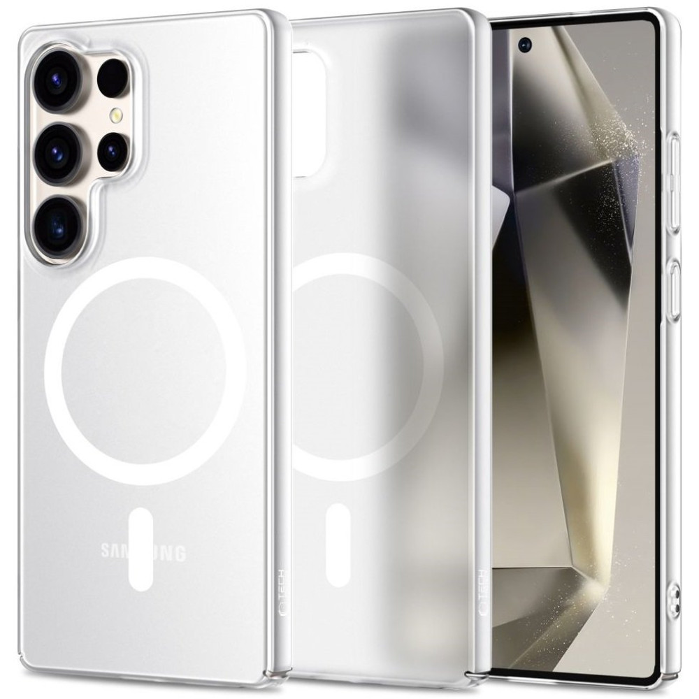 Θήκη Samsung Galaxy S25 Ultra Tech-Protect MagSlim Σκληρή Ημιδιάφανη με MagSafe - Matte / Ice (5906302360017)