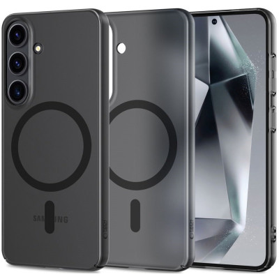 Θήκη Samsung Galaxy S25 Tech-Protect MagSlim Σκληρή Ημιδιάφανη με MagSafe - Matte / Black (5906302322008)