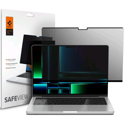 Μεμβράνη Προστασίας MacBook Pro 14" M3 2024 / M2 2023 / M1 2021 Spigen Safe View Μαγνητική Απορρήτου Οθόνης - Privacy (AFL06158)