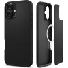 Θήκη iPhone 16 Spigen Cyrill Kajuk Mag Σκληρή με MagSafe από Vegan Δέρμα - Black (ACS08411)