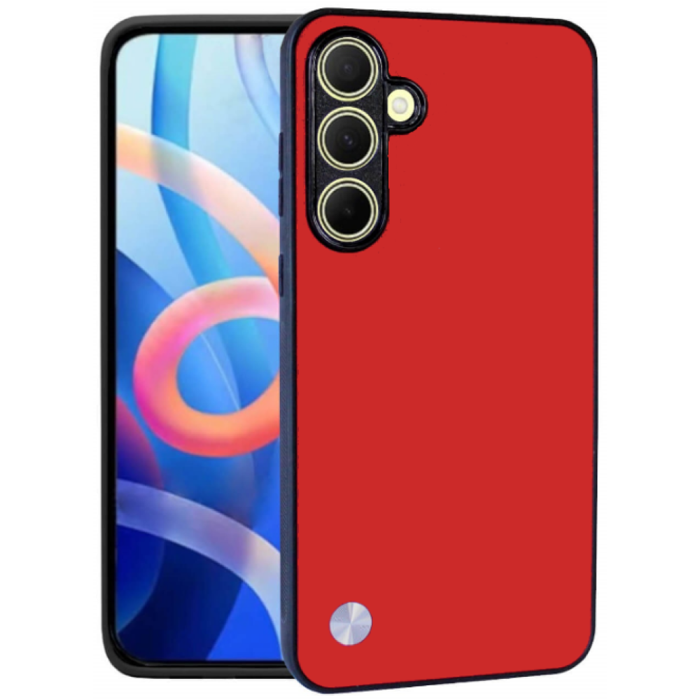 Θήκη Samsung Galaxy M55 Bodycell Vegan Cover Σκληρή - Red (5206015077043)
