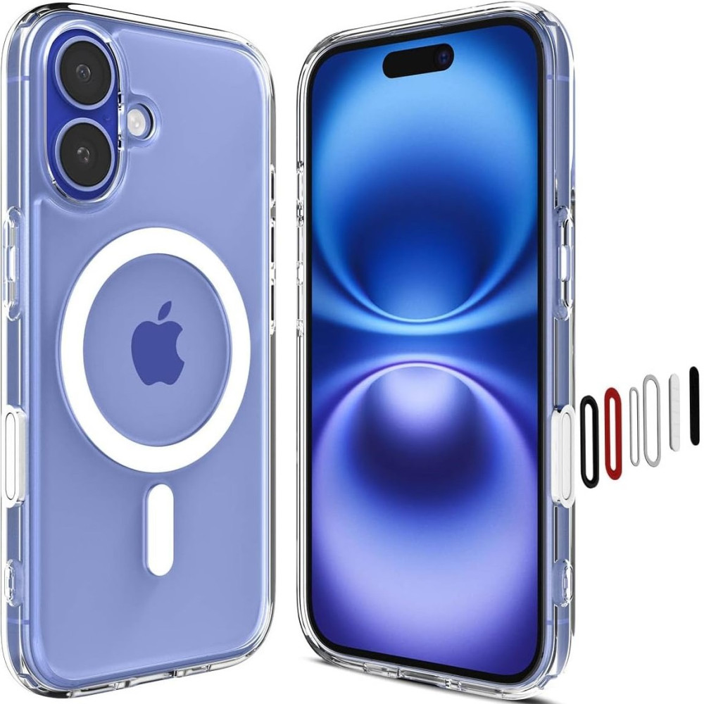 Θήκη iPhone 16 Spigen Ultra Hybrid T MagFit Διάφανη με Κάλυμμα για Camera Control & MagSafe - White (ACS09073)