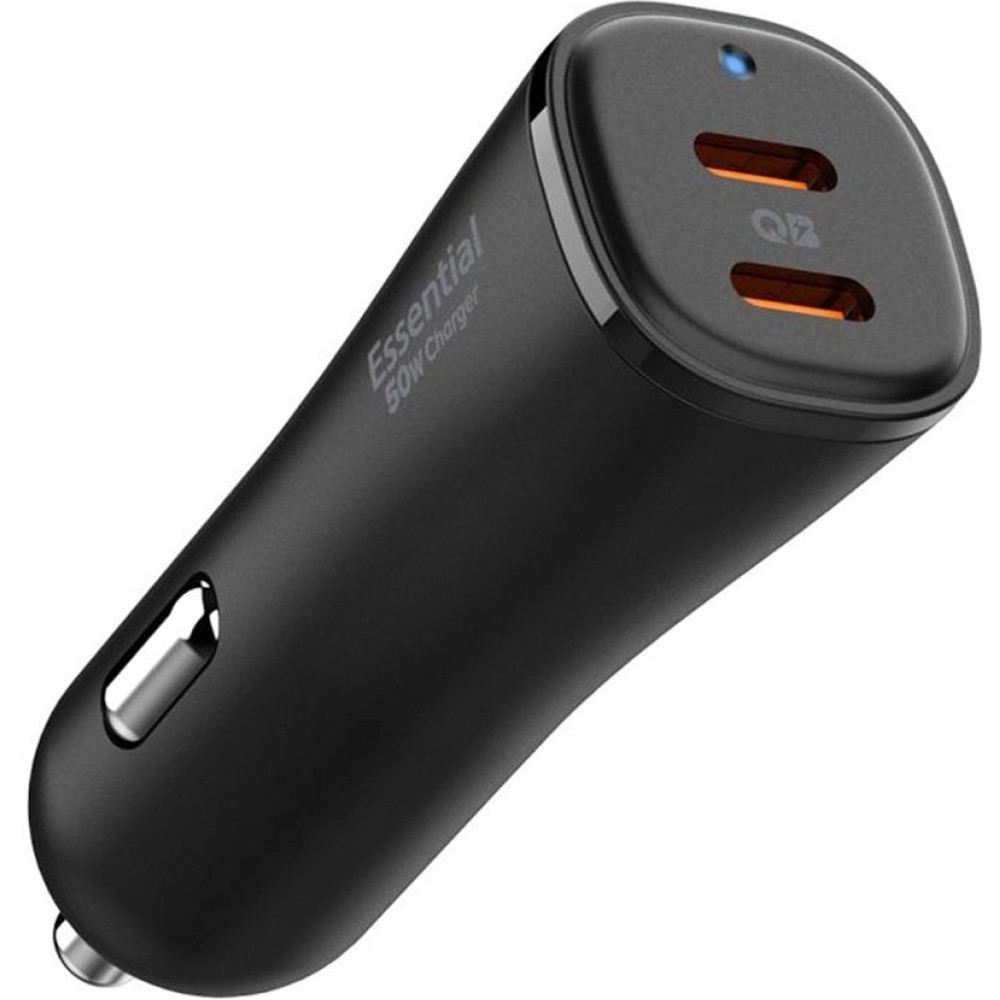 Φορτιστής Αυτοκινήτου Spigen EV502 ArcStation Essential Car Charger με 2 x Type-C 50W - Black (ACP08523)