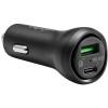 Φορτιστής Αυτοκινήτου Spigen F31QC StaediBoost Essential Car Charger με 1 x Type-C / 1 x USB-A 45W - Black (000CP25597)