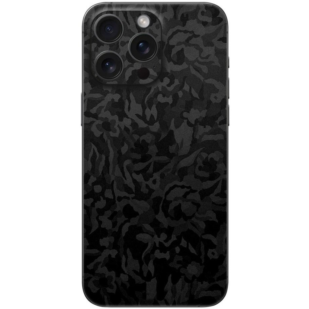 Αυτοκόλλητο Skin Προστασίας Πλάτης iPhone 16 Pro Gams Premium Vinyl Skin Back Plate - Camo Black (GAMS-VNL-SKIN-CB-001-084)