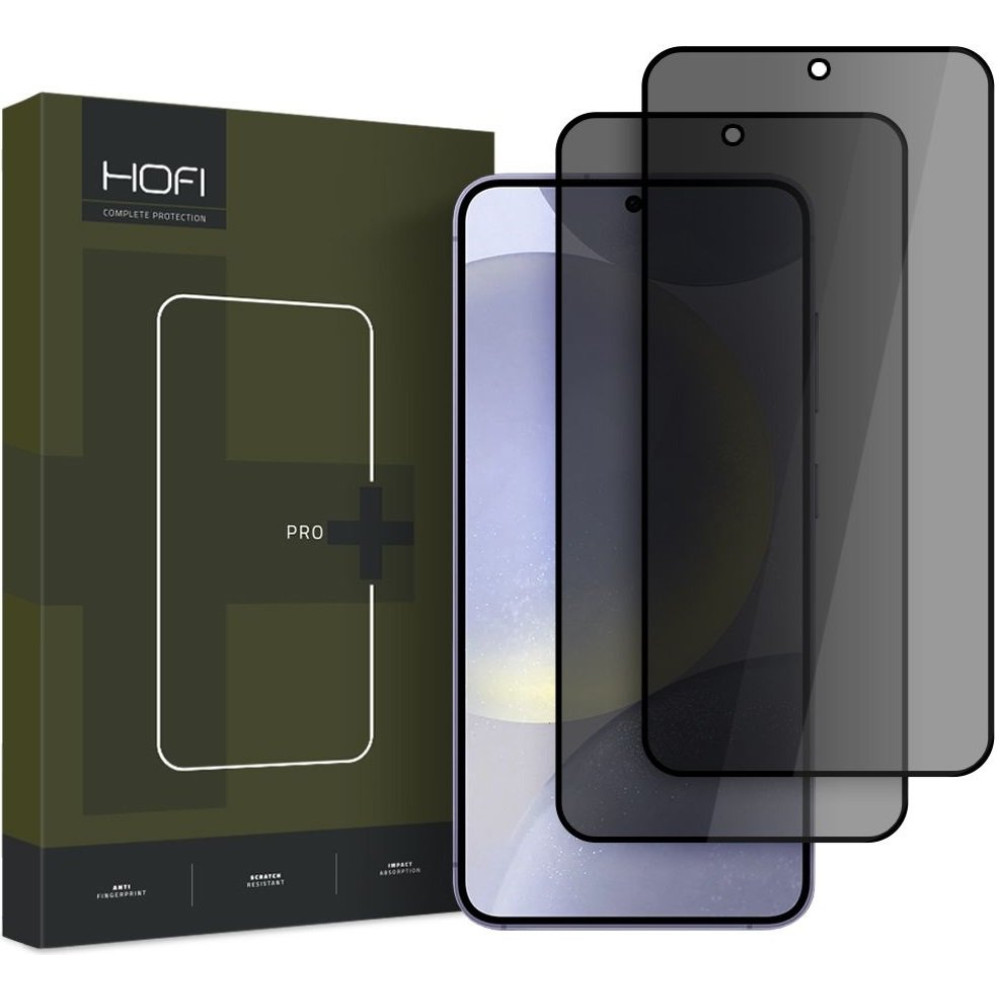 Tempered Glass Samsung Galaxy S25 Plus Hofi Anti Spy Pro+ Privacy Full Face Αντιχαρακτικό Γυαλί Προστασίας Απορρήτου Οθόνης 2 Τεμάχια - Black (5906302322206)