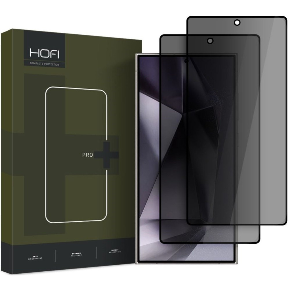Tempered Glass Samsung Galaxy S25 Ultra Hofi Anti Spy Pro+ Privacy Full Face Αντιχαρακτικό Γυαλί Προστασίας Απορρήτου Οθόνης 2 Τεμάχια - Black (5906302322329)