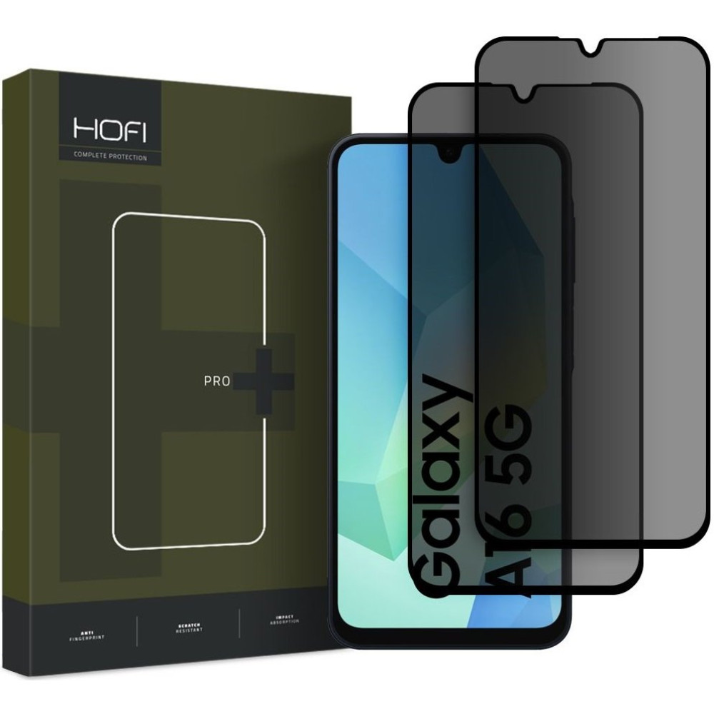 Tempered Glass Samsung Galaxy A17 / A26 / A16 Hofi Anti Spy Pro+ Privacy Full Face Αντιχαρακτικό Γυαλί Προστασίας Απορρήτου Οθόνης 2 Τεμάχια - Black (5906302361199)