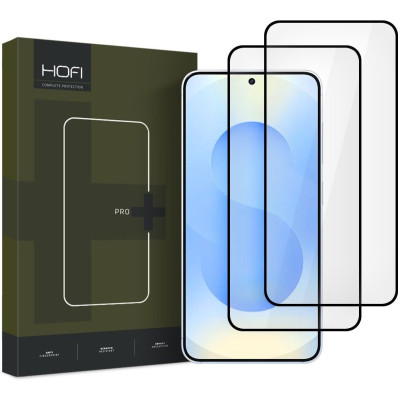 Tempered Glass Samsung Galaxy S25 Hofi Premium Pro+ Αντιχαρακτικό Γυαλί Προστασίας FullFace Οθόνης 2 Τεμάχια - Black (5906302322022)