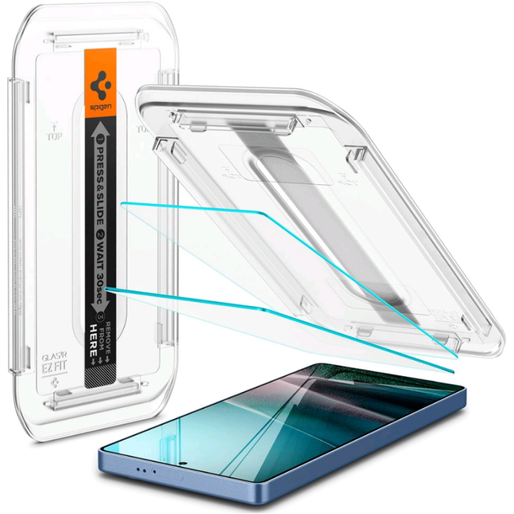 Tempered Glass Samsung Galaxy S25 Ultra Spigen GLAS.tR EZ Fit HD Αντιχαρακτικό Γυαλί Οθόνης 2 Τεμάχια - Clear (AGL09082)