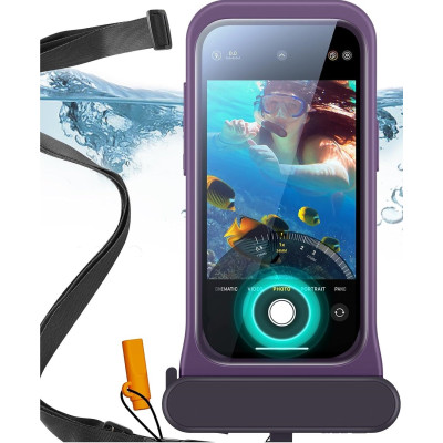 Θήκη iPhone 15 / 14 / 13 ESR Waterproof Pouch Pro Αδιάβροχη με Λουράκι IPX8 - Purple (4894240195512)