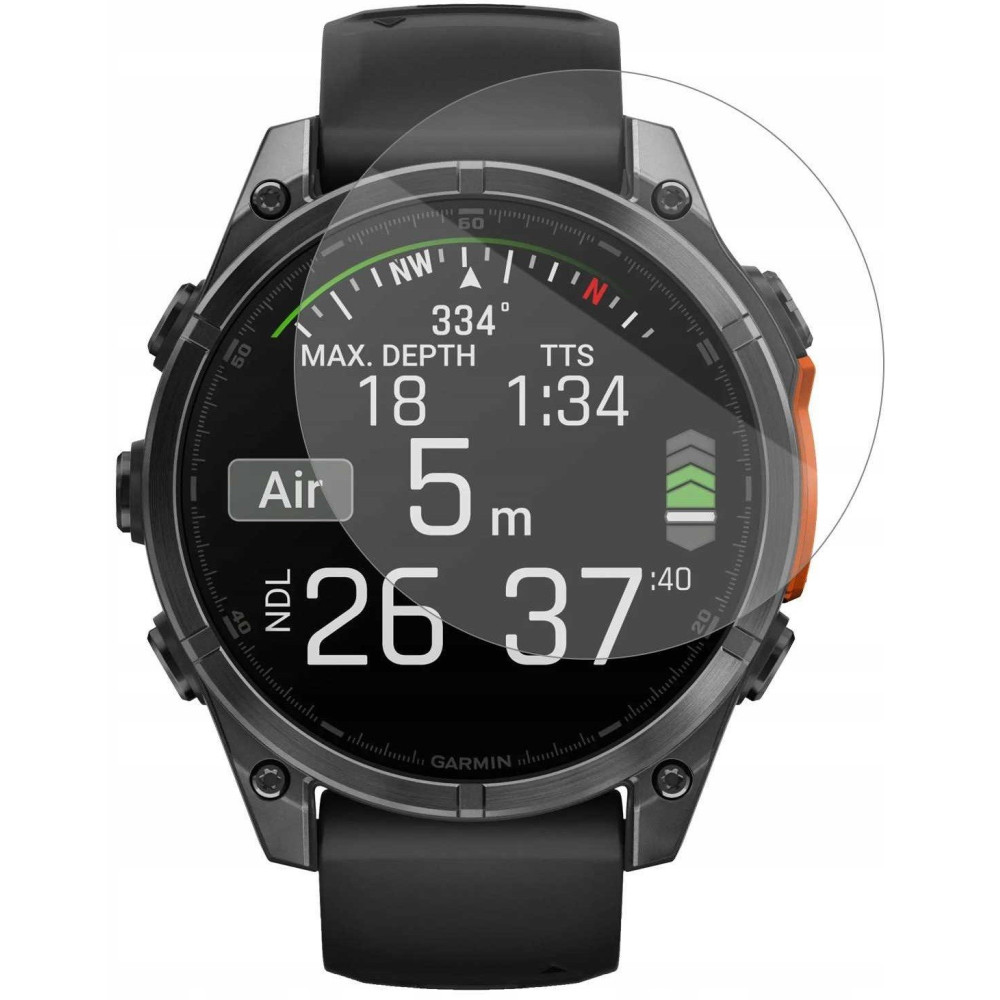 Tempered Glass Garmin Fenix 8 47mm Spacecase Smartwatch Glass 2.5D Αντιχαρακτικό Γυαλί Προστασίας Οθόνης - Clear (5905719113988)