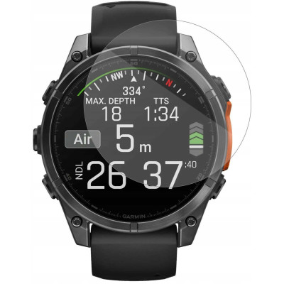 Tempered Glass Garmin Fenix 8 47mm Spacecase Smartwatch Glass 2.5D Αντιχαρακτικό Γυαλί Προστασίας Οθόνης - Clear (5905719113988)