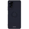 Θήκη Xiaomi Redmi Note 11 Pro / Redmi Note 12 Pro 4G Spacecase Silicone Ring Σιλικόνης με Μεταλλικό Μαγνητικό Ring Holder - Black (5905719015138)