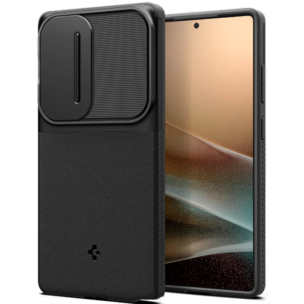 Θήκη Samsung Galaxy S25 Ultra Spigen Optik Armor με Κάλυμμα για την Κάμερα - Black (ACS08969)